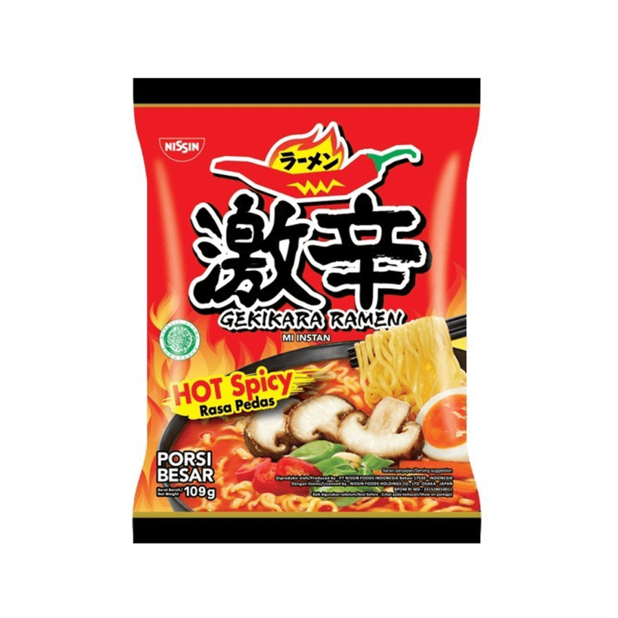 Nissin Gekikara Ramen Kuah Hot Spicy Mie Instan 108gram