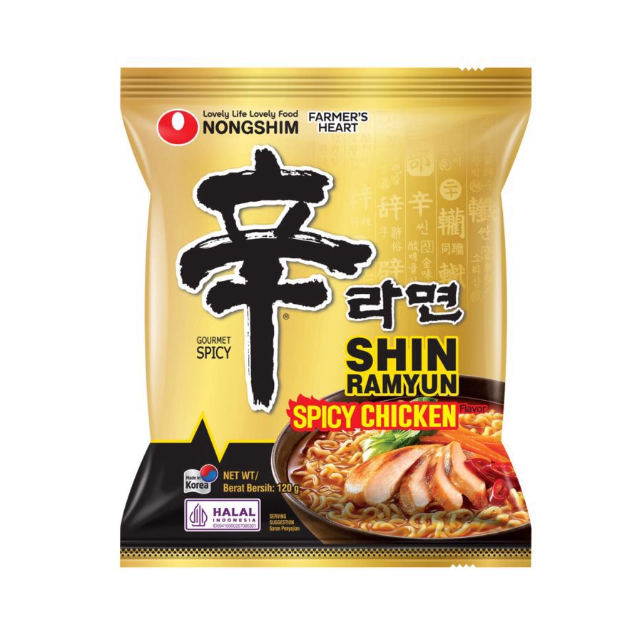 Nongshim Shin Ramyun Spicy Chicken Mie instan 120gram