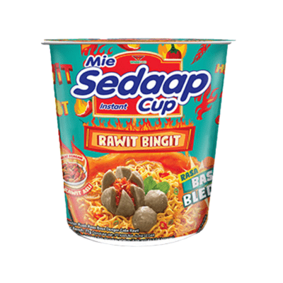 Mie Sedaap Rawit Bingit Baso Bleduk Mie Instan Cup