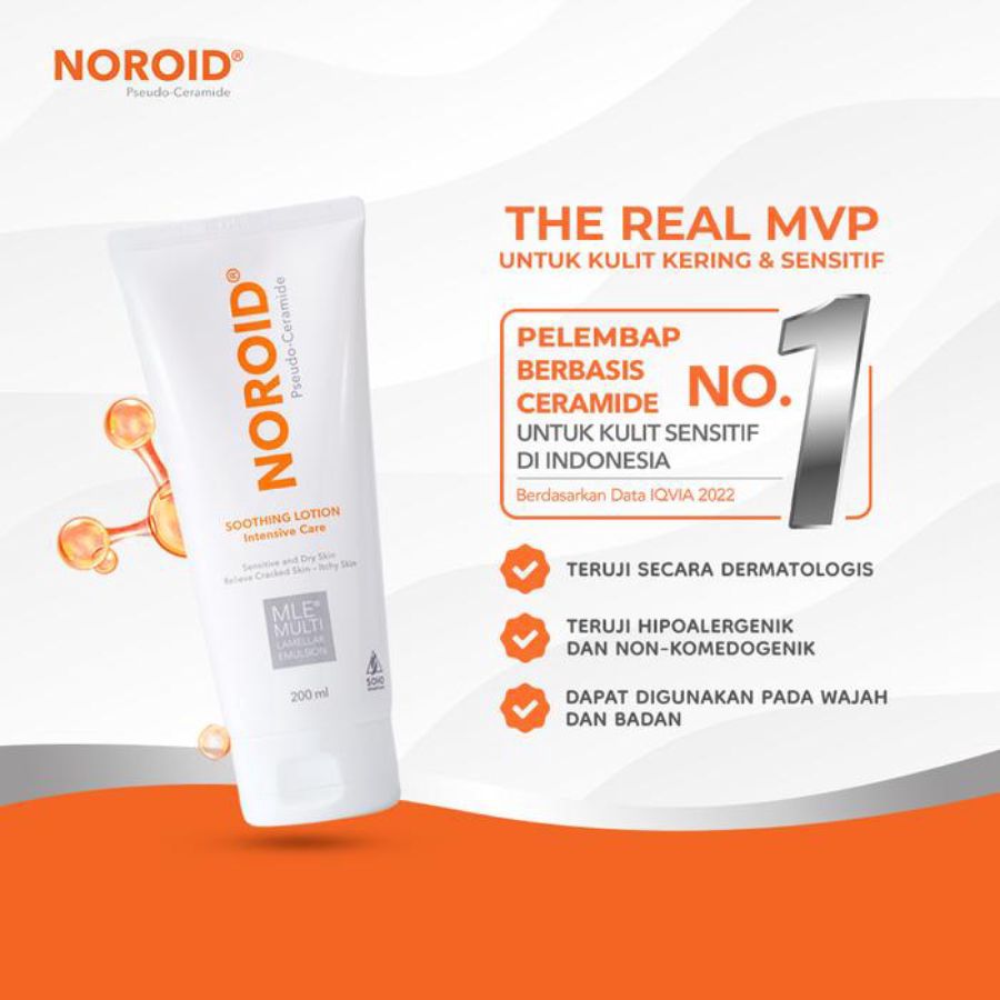 Noroid Soothing Lotion Pelembab Kulit Kering/Pelidung Kulit 200ml