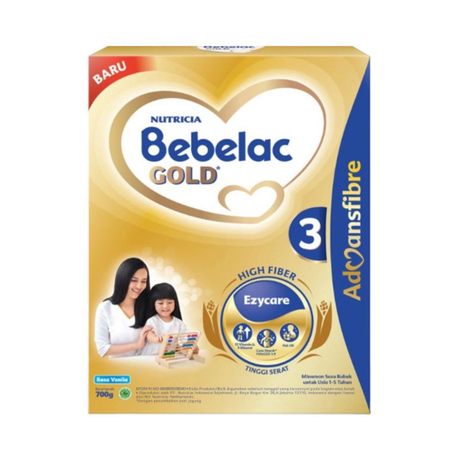 Bebelac Gold 3 Vanilla Susu Formula 1-5 Tahun 700gram