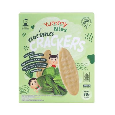 Yummy Bites Rice Crackers Vegetable Snack Bayi 6+ Months
