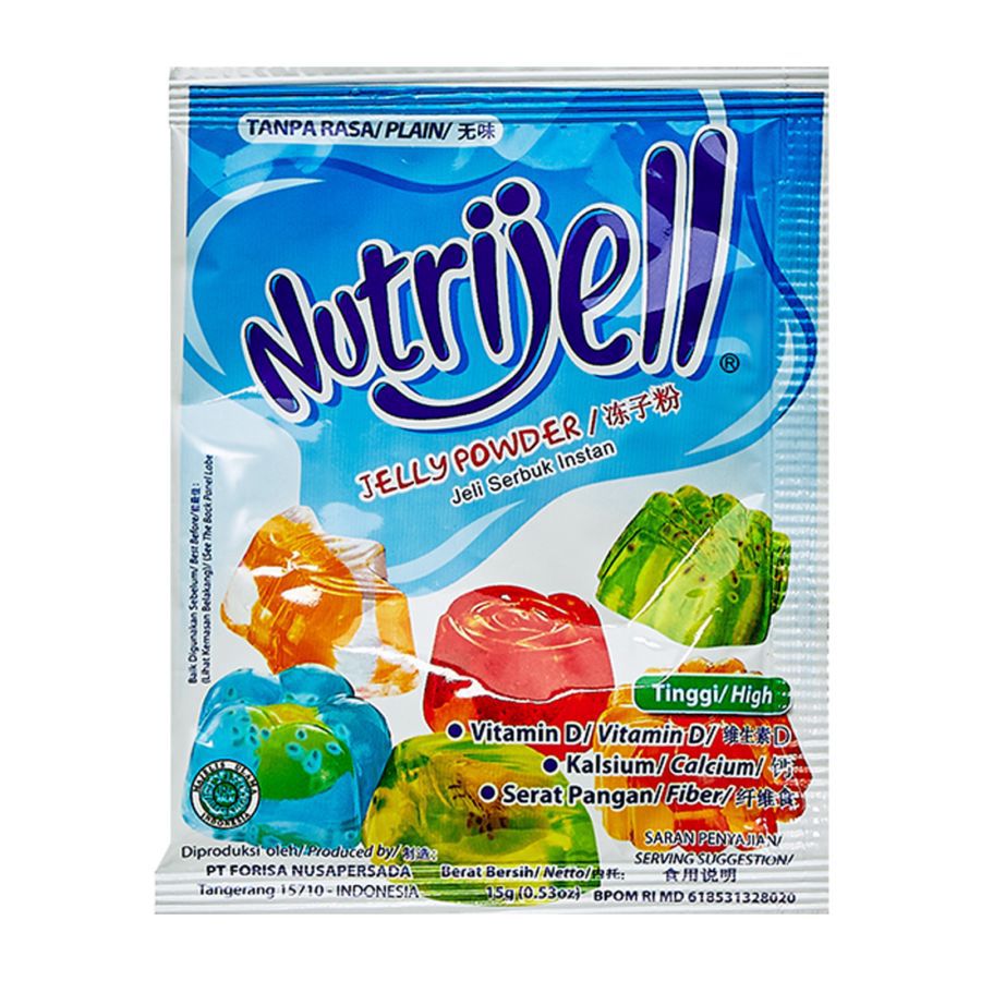 Nutrijell Jelly Powder Plain Tanpa Rasa 15gram