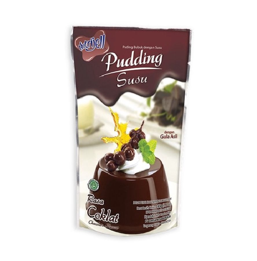 Nutrijell Pudding Susu Bubuk Rasa Cokelat 145gram