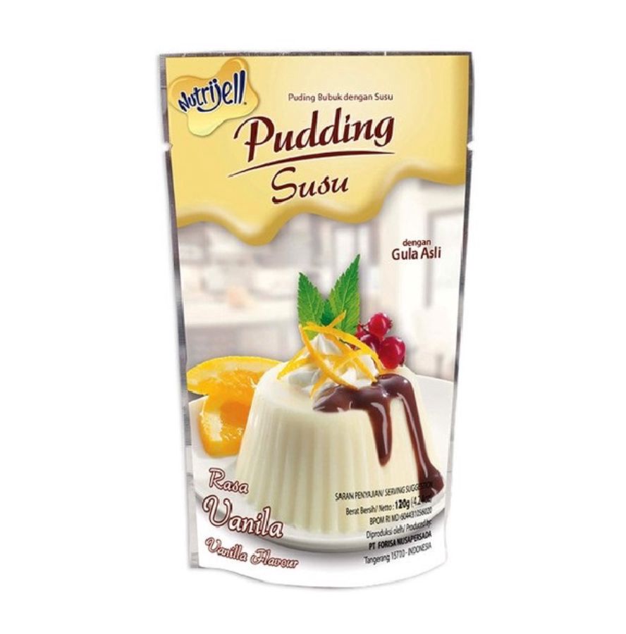 Nutrijell Pudding Susu Bubuk Rasa Vanilla 120gram