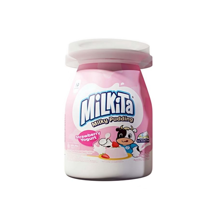 Milkita Milky Pudding Strawberry Yoghurt Flavor
