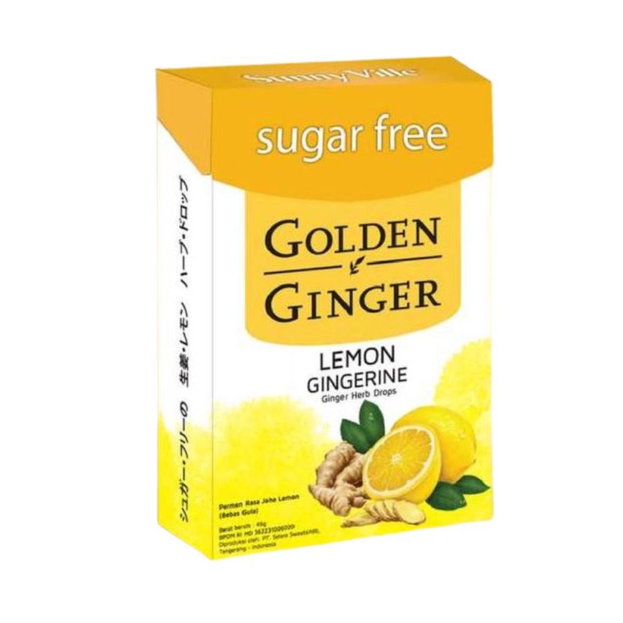 Golden Ginger Lemon Gingerine Sugar Free Fliptop 45gram