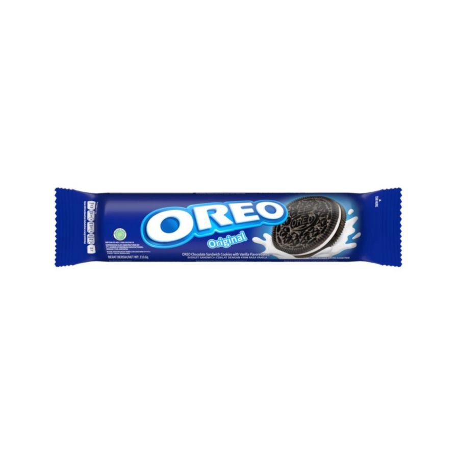 OREO BTS Biskuit Sandwich Coklat dengan Krim Rasa Vanilla 105gram