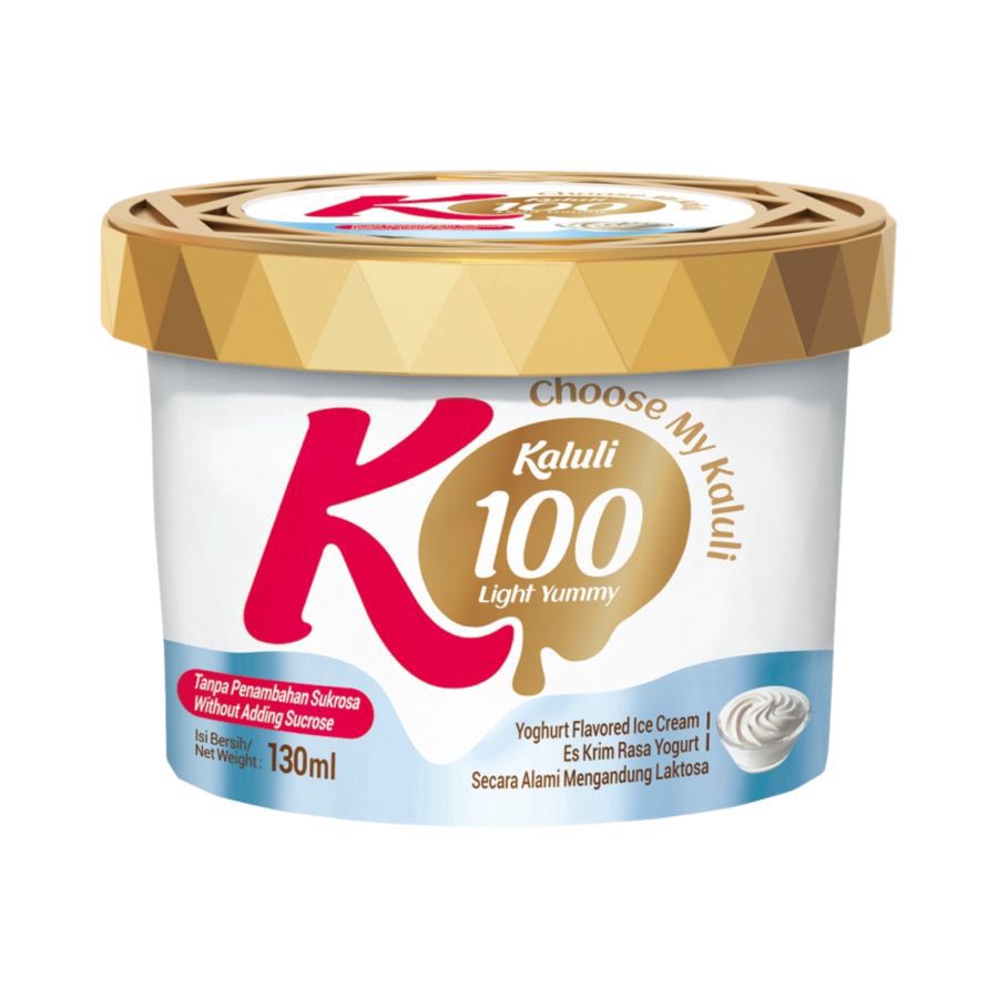 Kaluli Light Yummy Zero Sucrose Yoghurt Cup 130ml