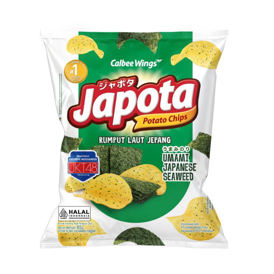 Japota Potato Chips Umami Japanese Seaweed 68gram