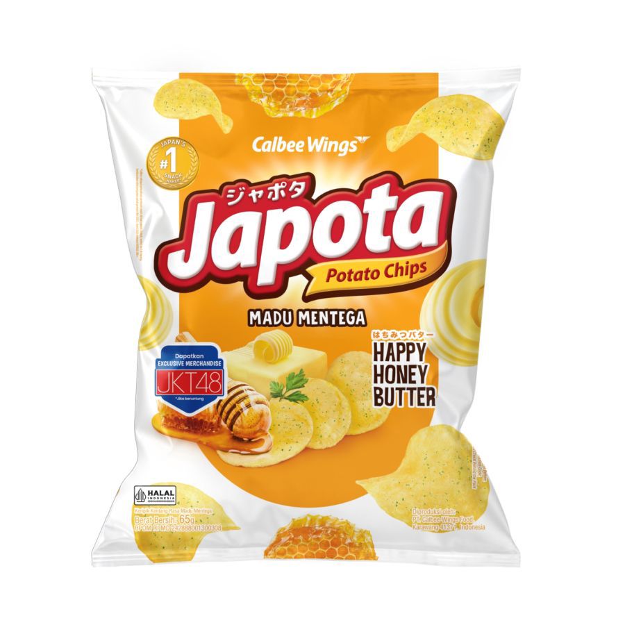 Japota Potato Chips Happy Honey Butter 68gram