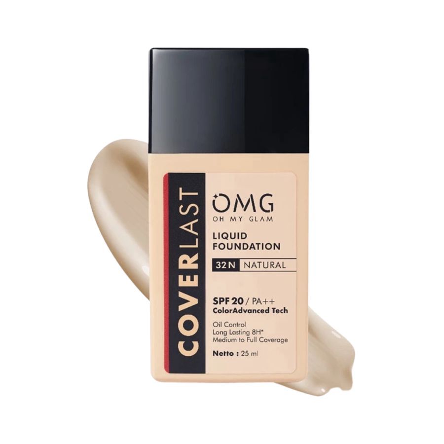 OMG OH MY GLAM Coverlast 32N Natural Liquid Foundation 25ml