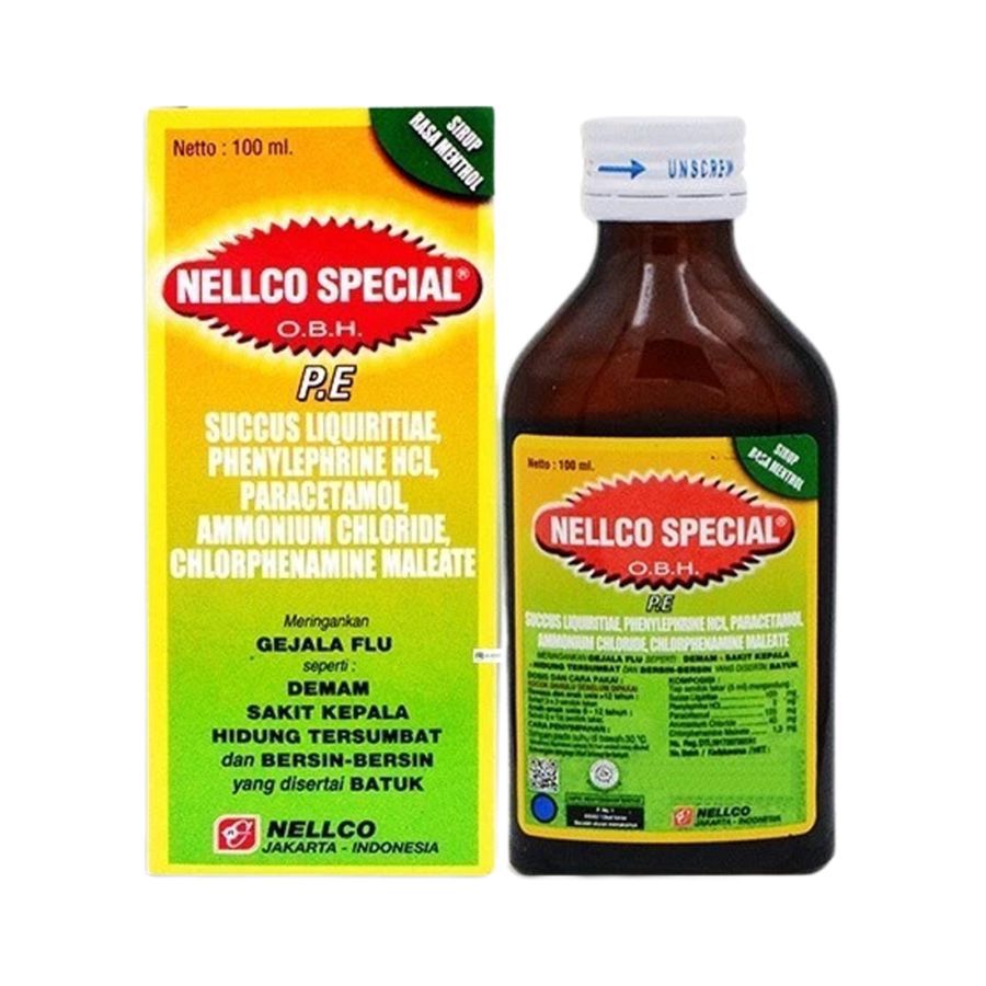 OBH Nellco Special PE Menthol Sirup Obat Flu dan Batuk 100ml