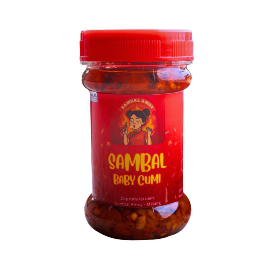 Sambal Amoy Sambal Baby Cumi 150gram