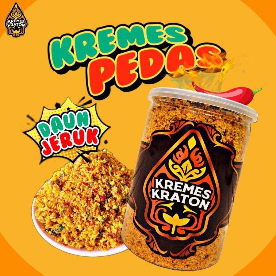 Kremes Kraton Pedas Daun Jeruk 260gram