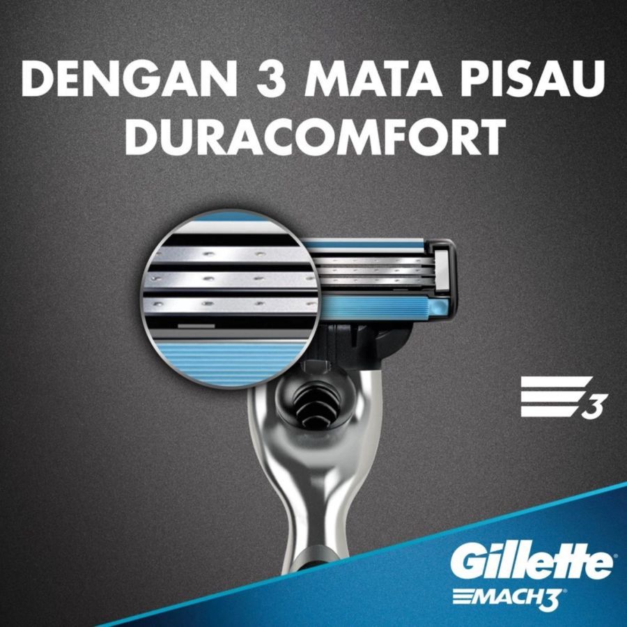 Gillette Mach 3 Triple Cartridge 2pcs 1pack