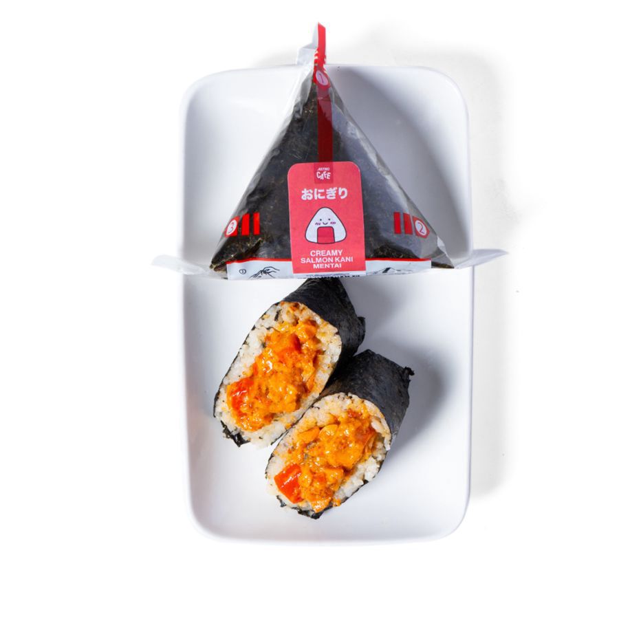 Creamy Salmon & Kani Mentai Onigiri