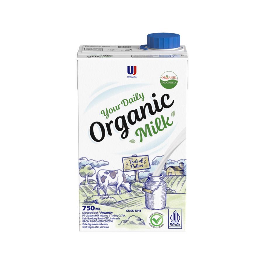 Organic Milk by Ultra Milk Susu UHT Organik 750ml