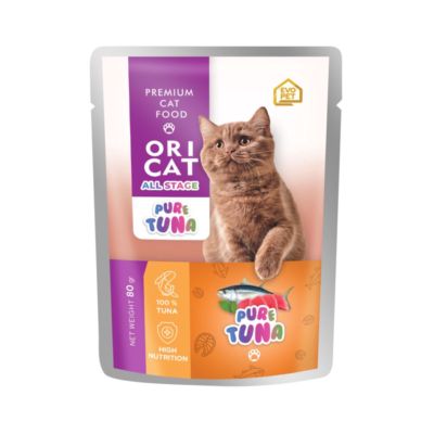Ori Cat All Stage Pure Tuna Makanan Kucing Basah Pouch