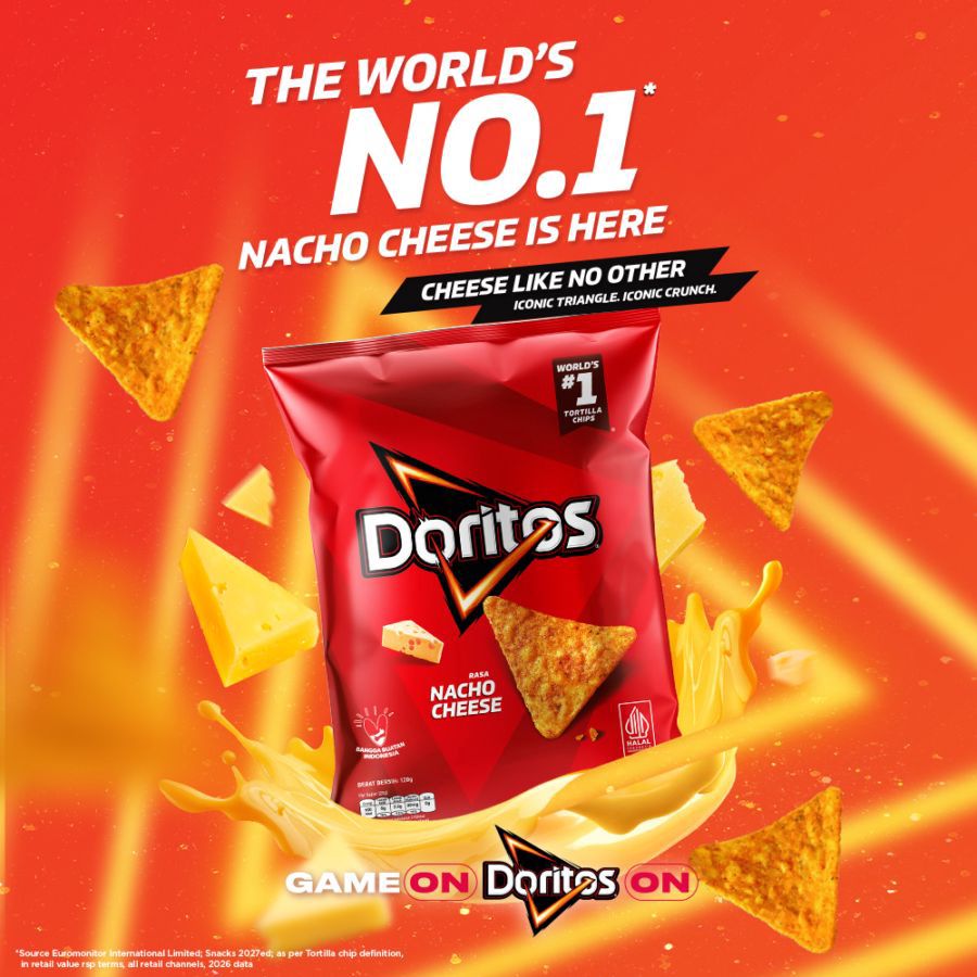 Doritos Snack Tortilla Chips Rasa Nacho Cheese 120gram