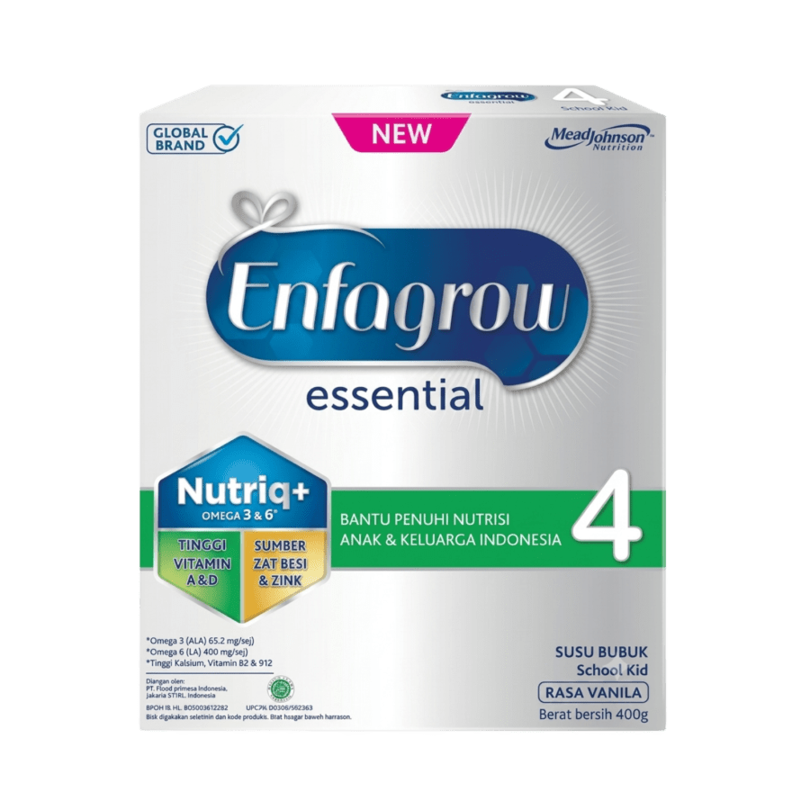 Enfagrow Essential 4 Vanilla Susu Formula Anak 3-12 Tahun 400gram