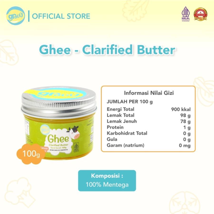 Grouu Ghee Clarified Butter MPASI