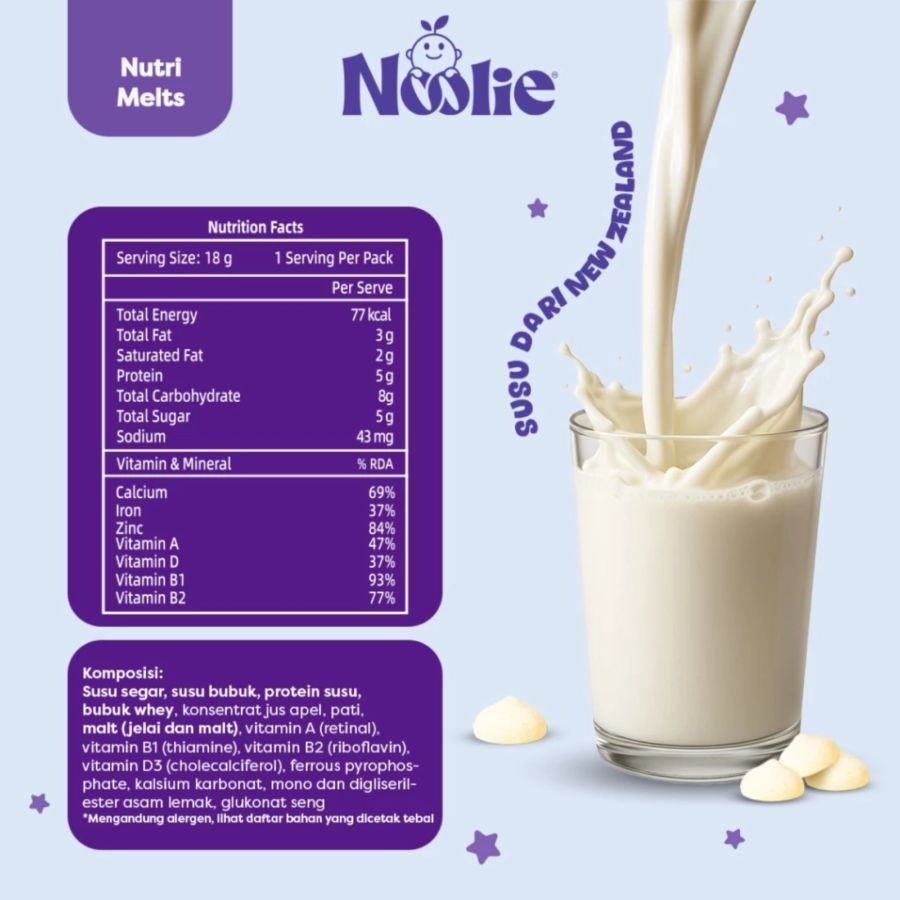 Noolie Nutri Melts Original Milk Flavor 18gram