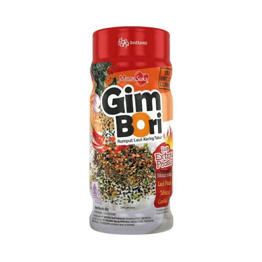 Mamasuka Gim Bori Rumput Laut Kering Tabur Rasa Extra Pedas 30gram