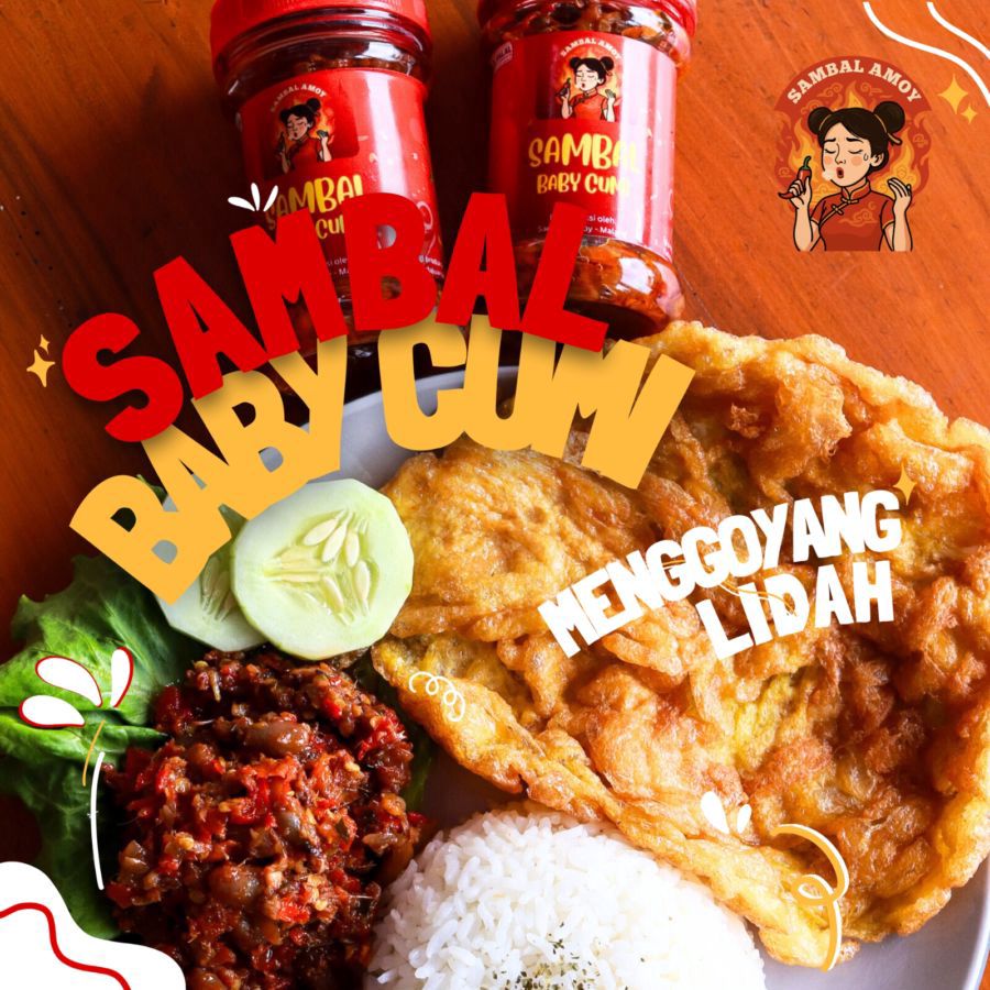 Sambal Amoy Sambal Baby Cumi 150gram