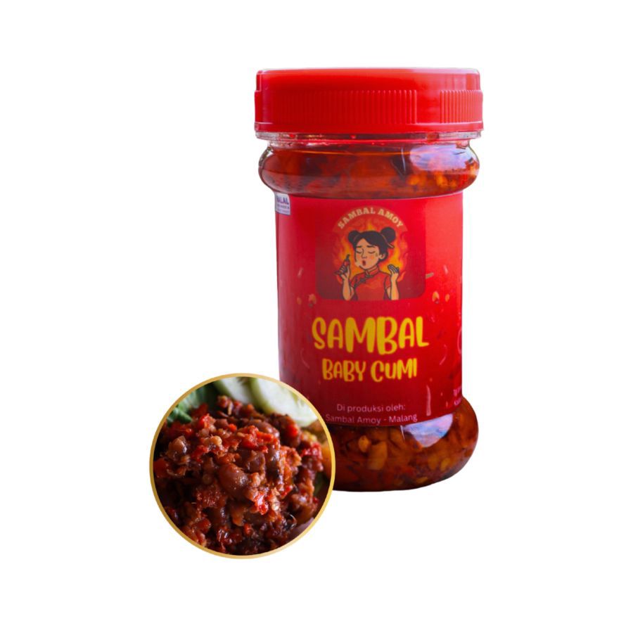 Sambal Amoy Sambal Baby Cumi 150gram