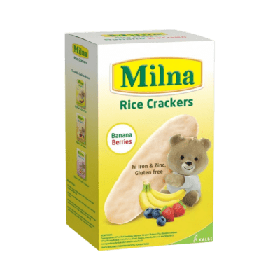 Milna Rice Cracker Banana and Berries Snack Bayi 5 pcs