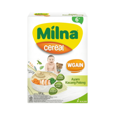 Milna Wgain Ayam Kacang Polong Bubur Bayi 6+ Bulan