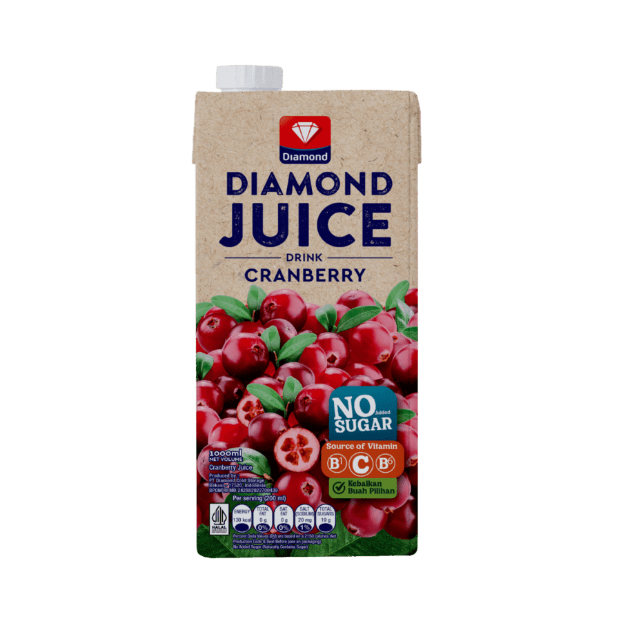 Diamond Juice Cranberry Unsweetened 1liter
