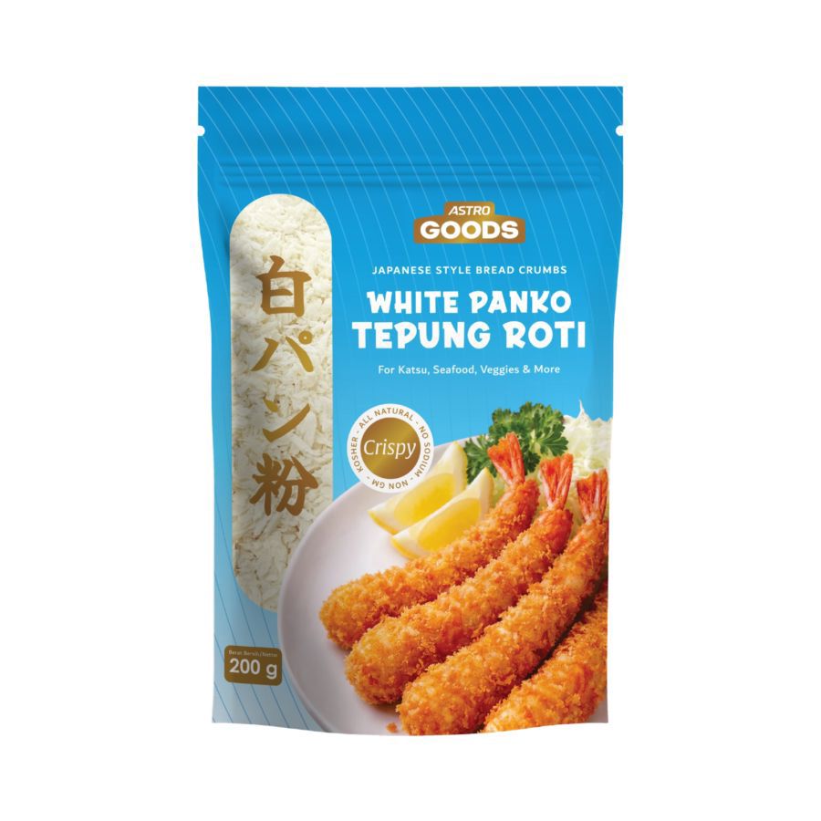 Japanese White Panko Tepung Roti Crispy Astro Goods 200gram