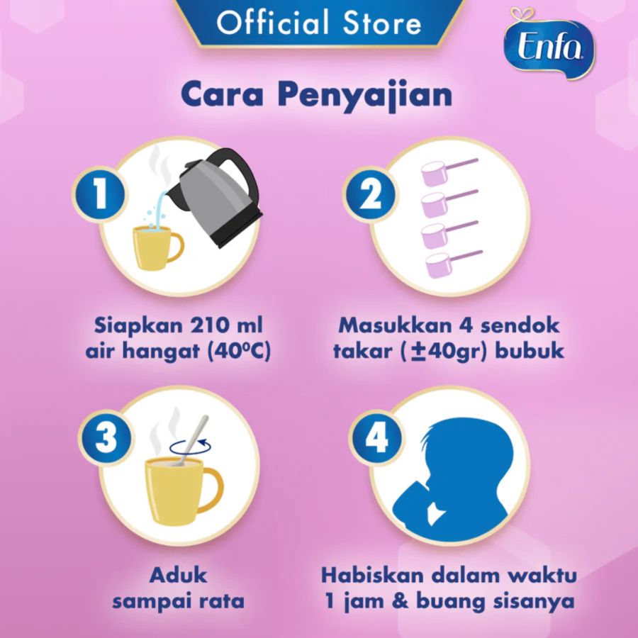 Enfamil A+ 2 Neuro Pro Plain Susu Formula Lanjutan Bayi 6-12 Bulan
