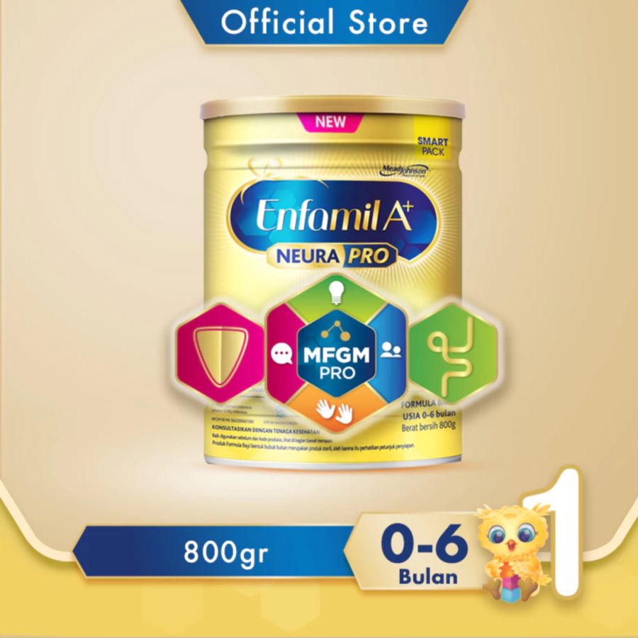 Enfamil A+ Neuro Pro 1 Plain Susu Formula Bayi 0-6 Bulan 800gram