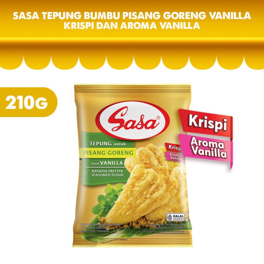 Sasa Tepung Pisang Goreng Vanilla 210gram