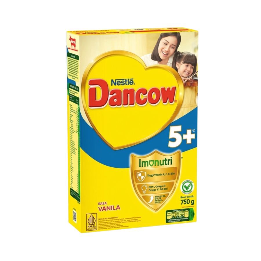 Dancow 5+ Imunutri Vanila Susu Formula 5-7 Tahun 750gram