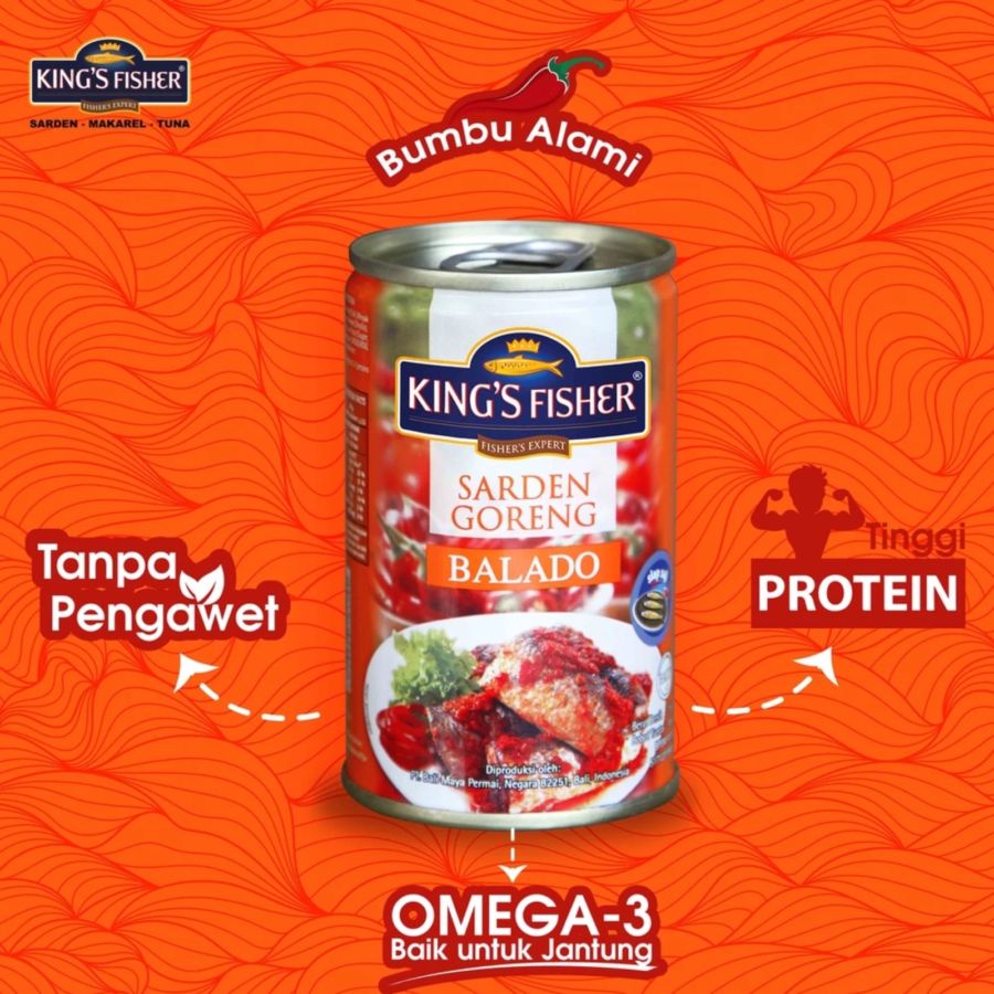 King's Fisher Sardine Goreng Balado 155gram
