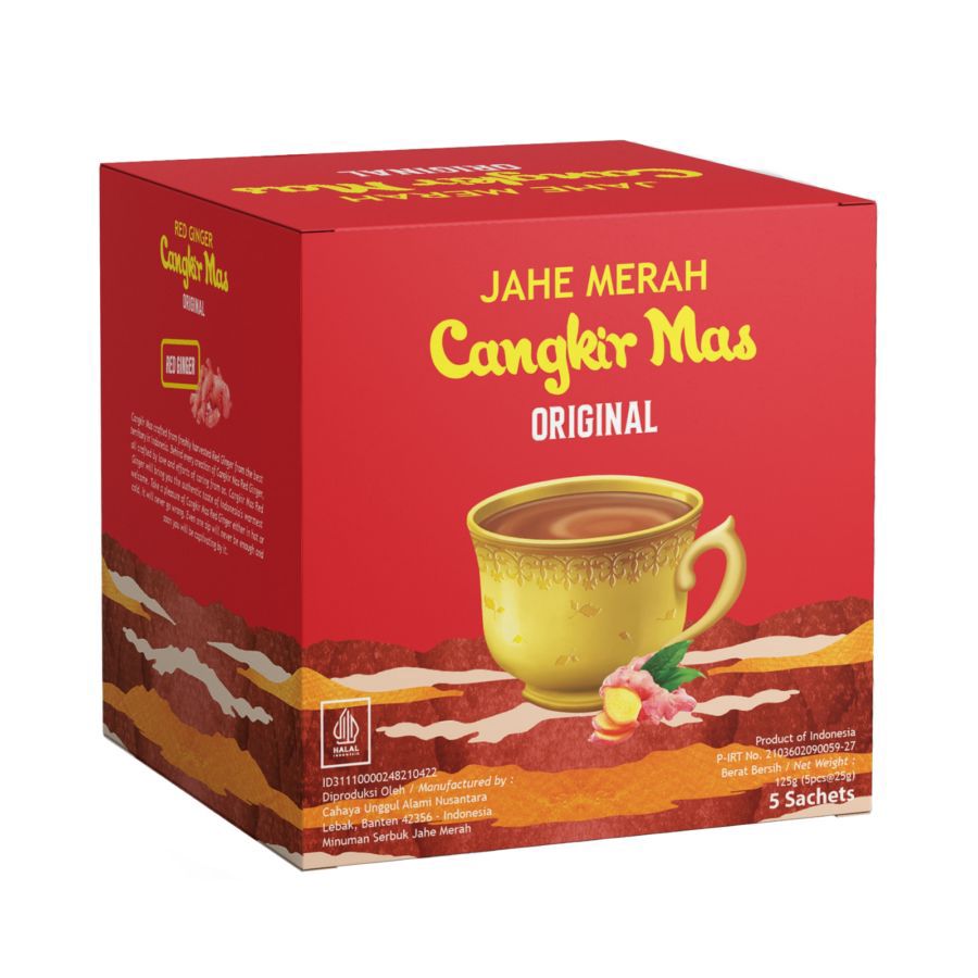 Cangkir Mas Jahe Merah Original Sachet 5 sachets x 25 gr 1pack