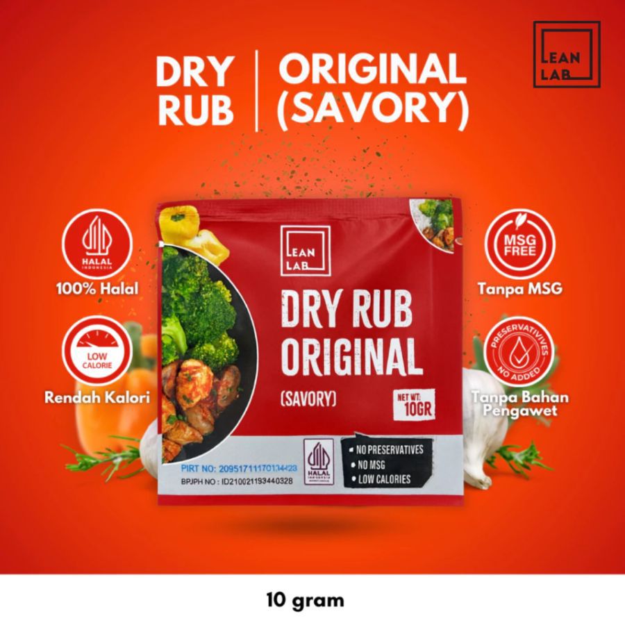 Lean Lab Dry Rub Original Sachet 10gram