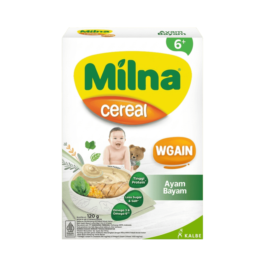 Milna Wgain Bubur Bayi Ayam Bayam 120gram