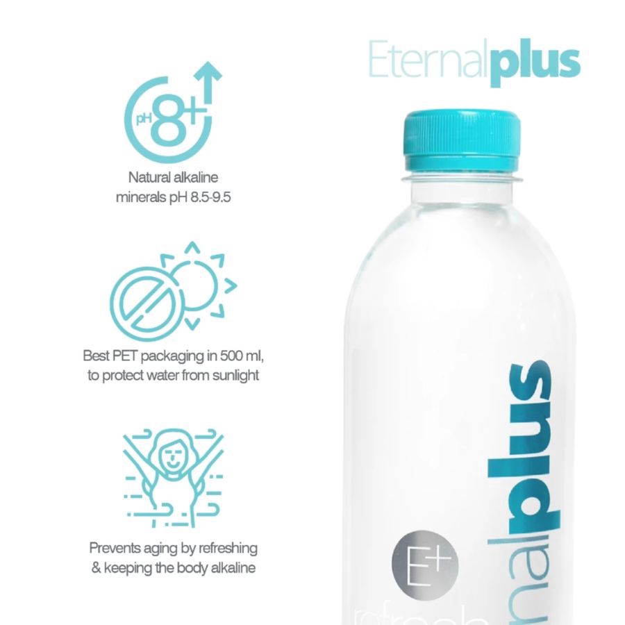 Eternal Plus Alkaline Water Box 6pcs x 500ml 1box