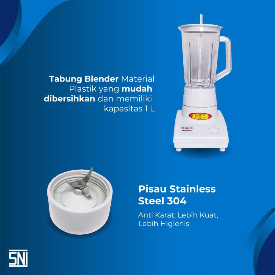 Miyako Blender 3 in 1 Putih 1 Liter BL102PL 1pcs