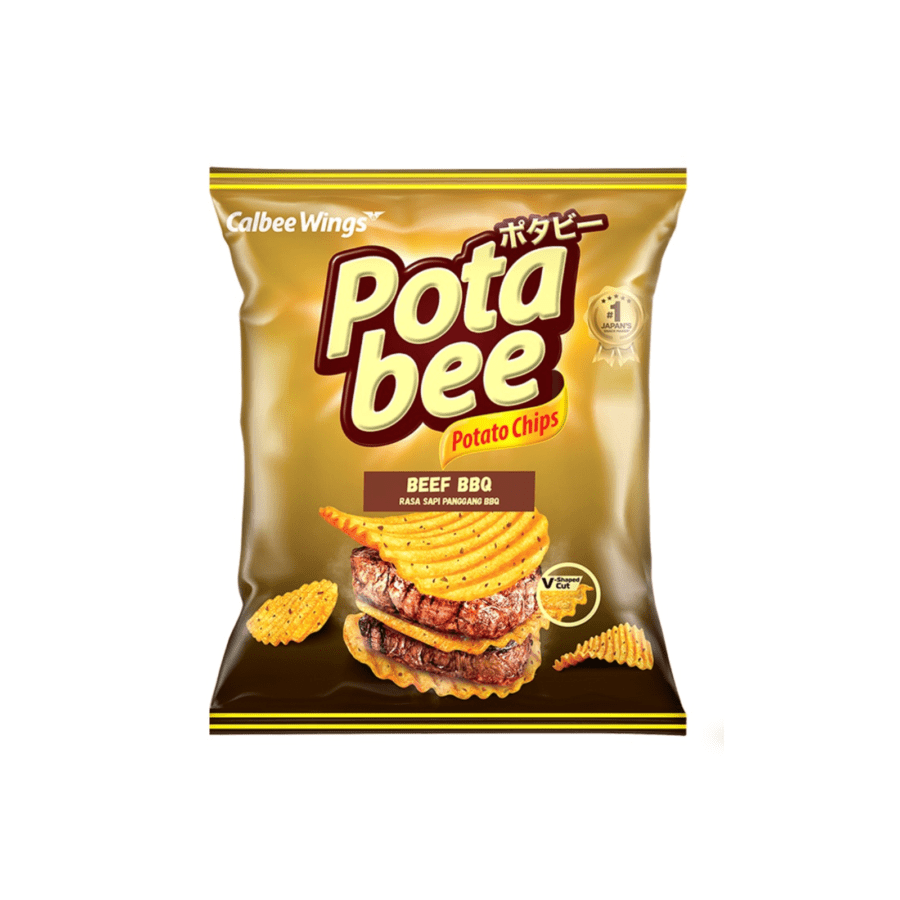 Potabee Beef BBQ Potato Chips 115gram