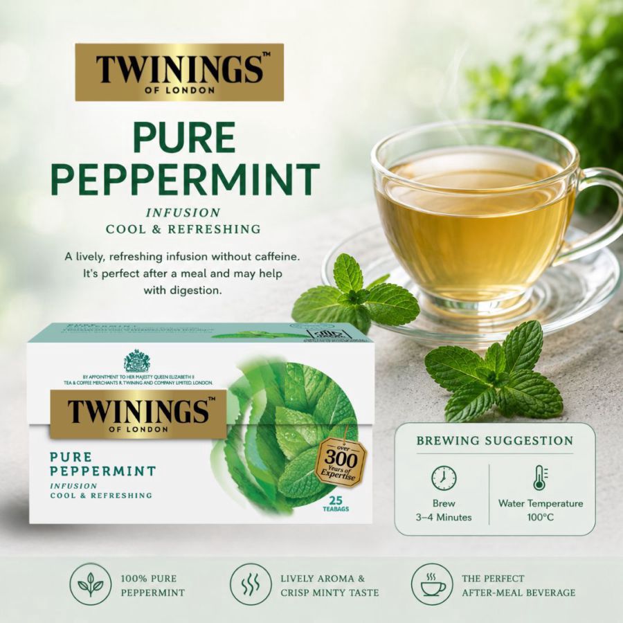 Twinings Pure Peppermint Tea Celup 25bags
