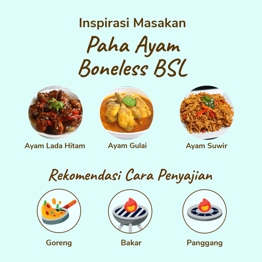 Paha Ayam Boneless Sreeya 450-550gram
