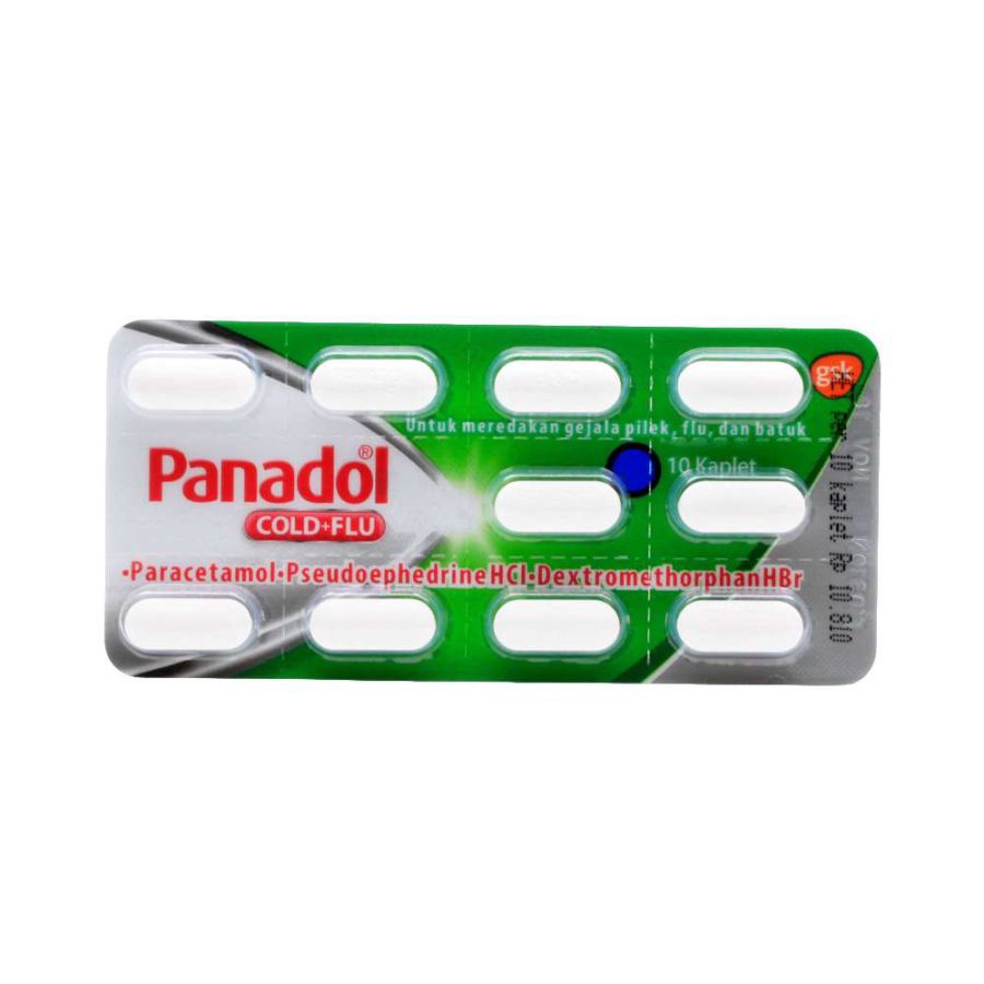 Panadol Cold & Flu Obat Flu dan Hidung Tersumbat Strip 10kaplet