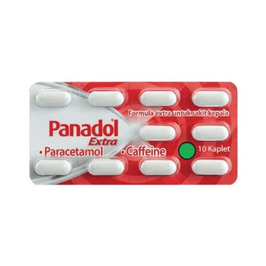 Panadol Extra Obat Sakit Kepala dan Nyeri Strip 10kaplet