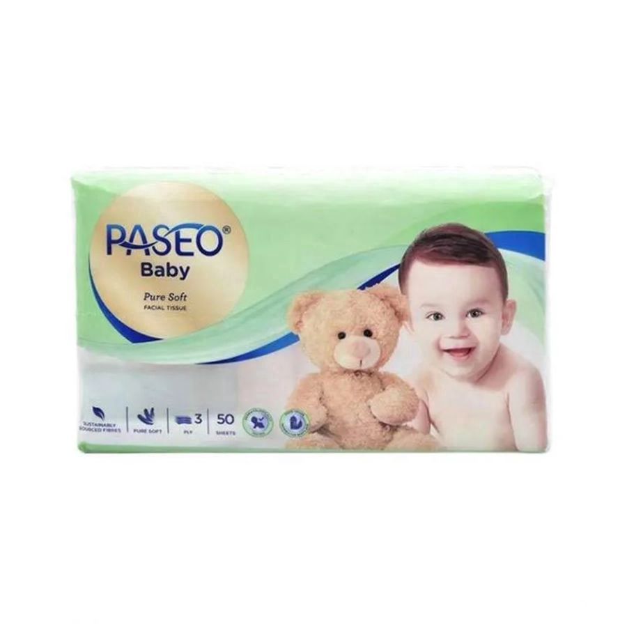 Paseo Baby Pure Soft 3 Ply Tisu Wajah 50sheets